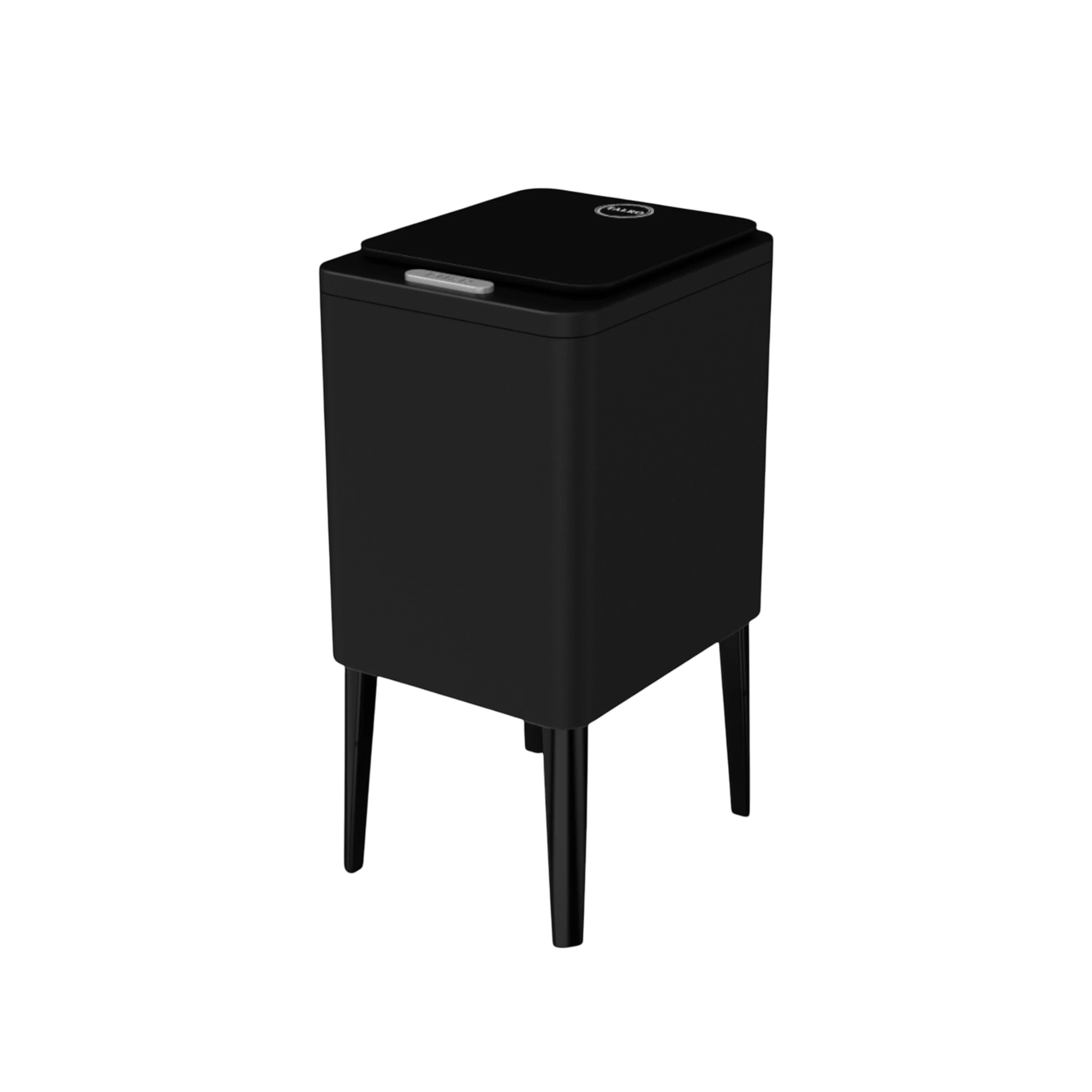 פח מעוצב לשירותים 8 ליטר נפתח בלחיצה דגם BONANZ שחור