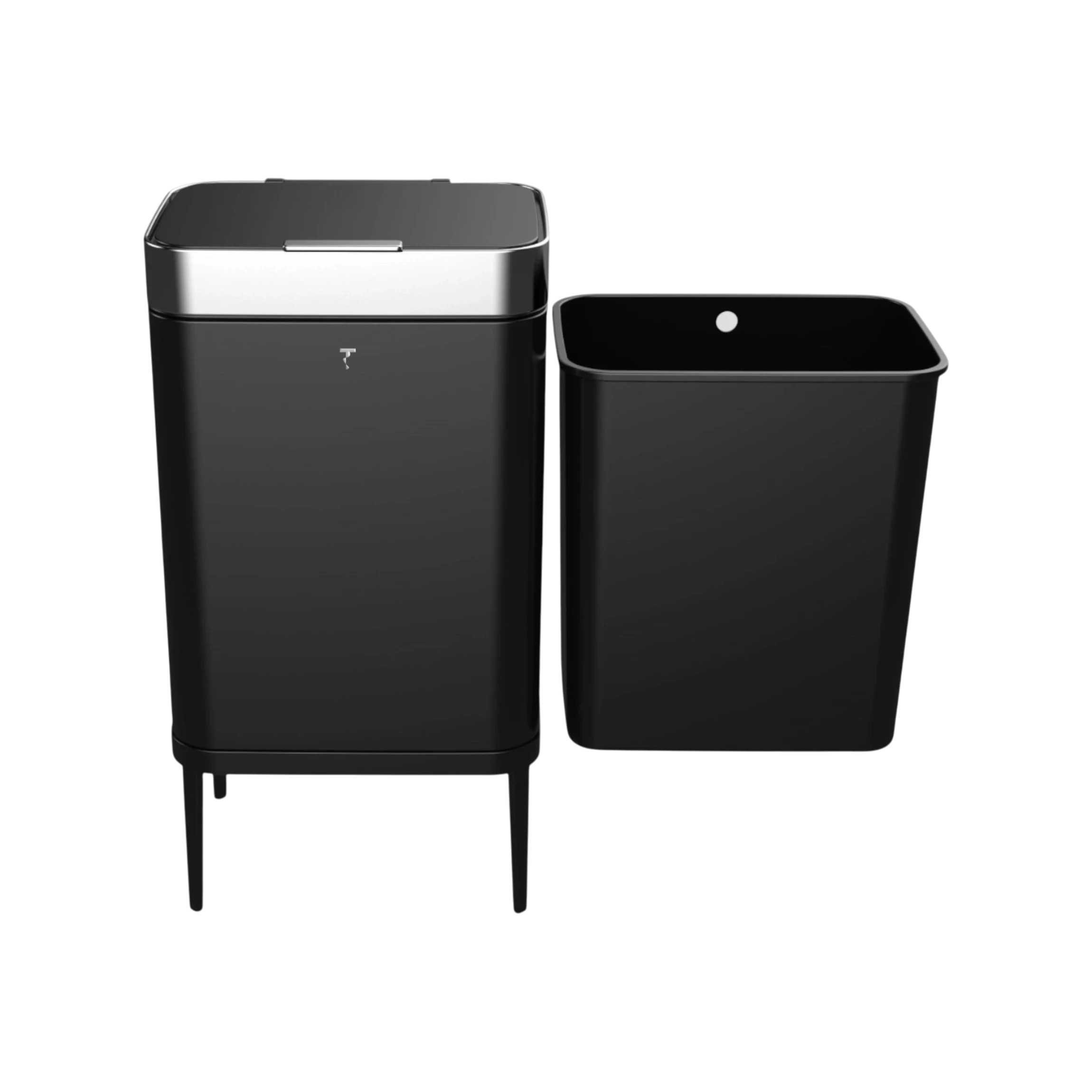 פח אשפה מעוצב 60 ליטר נפתח בלחיצה דגם  LIANER