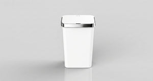 פח אשפה אוטומטי מעוצב 50 ליטר לבן כסוף דגם BOTAN